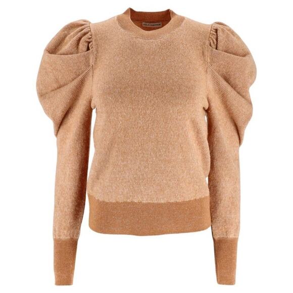 Ulla Johnson Marin Pullover Sweater In Amber - Picture 1 of 10